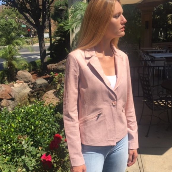 LEATHER BLAZER - Picture 1 of 2